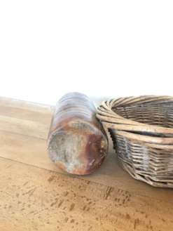 Lot de 5 anciennes bouteilles en grès émaillé