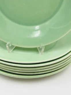 Lot de 7 assiettes a dessert Boch Frères