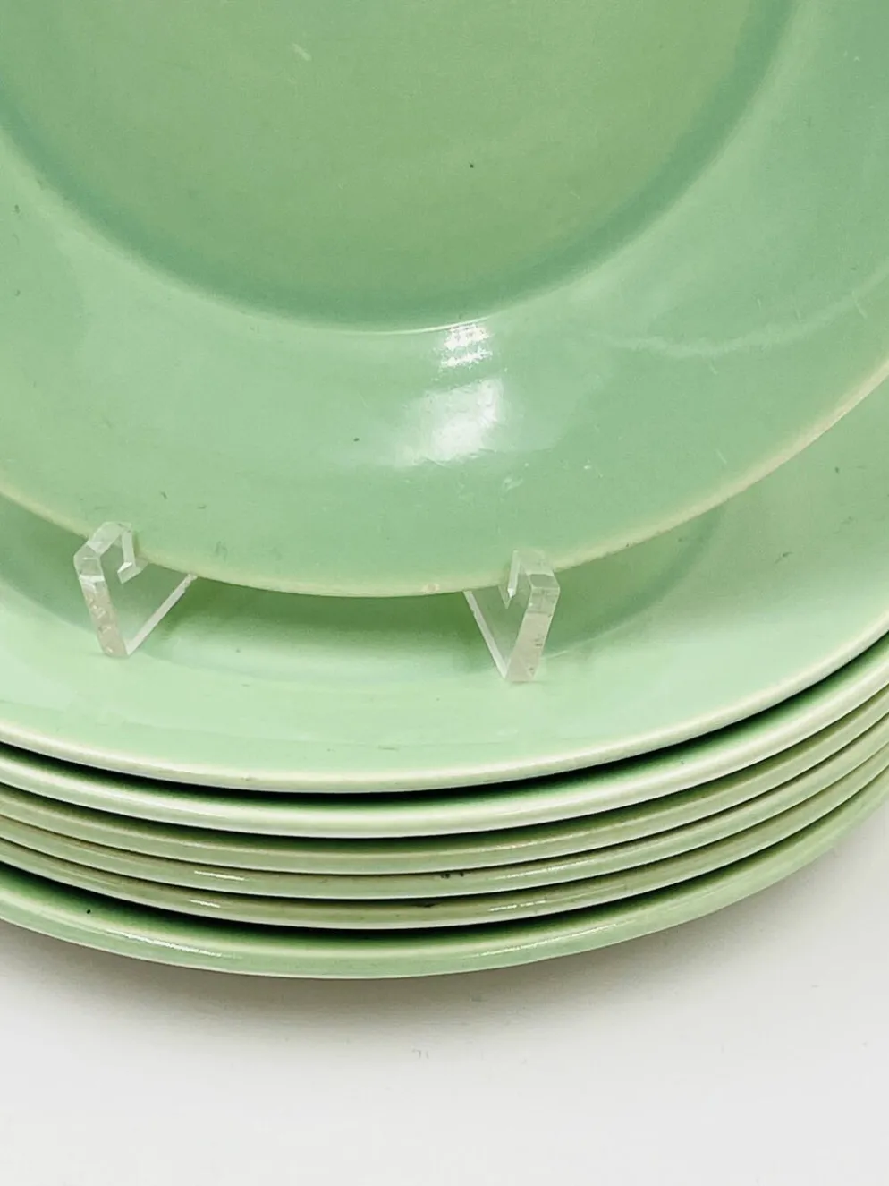 Lot de 7 assiettes a dessert Boch Frères