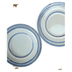 Lot de 4 assiettes anglaises anciennes – modèle Etruscan Border