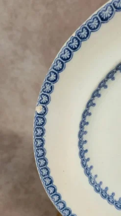 Lot de 4 assiettes anglaises anciennes – modèle Etruscan Border