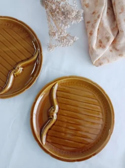 Lot de 2 assiettes à asperges Gien