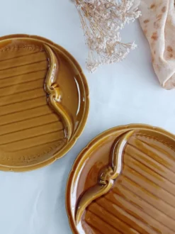 Lot de 2 assiettes à asperges Gien