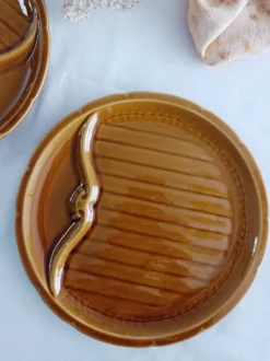 Lot de 2 assiettes à asperges Gien