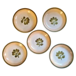 Lot de 5 assiettes calottes gien modèle kandy