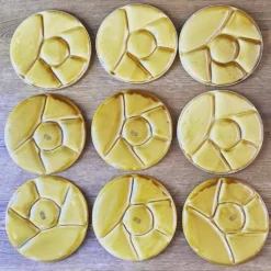 Lot de 9 assiettes à compartiments Gien