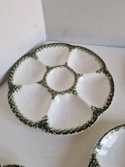 Lot de 6 assiettes coquillage huitre de la manufacture de gien