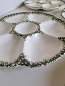 Lot de 6 assiettes coquillage huitre de la manufacture de gien