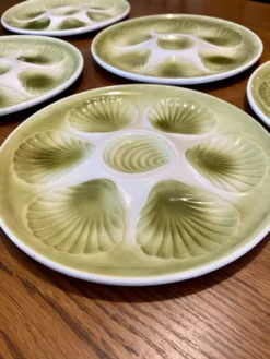 Lot de 6 assiettes à coquillages