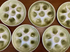 Lot de 6 assiettes à coquillages