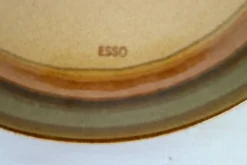 Lot de 6 assiettes céramique publicitaire « Esso »