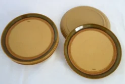 Lot de 6 assiettes céramique publicitaire « Esso »