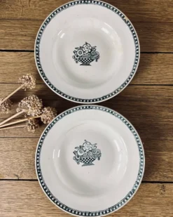 Lot de 6 assiettes creuses anciennes
