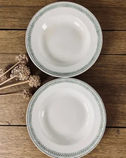 Lot de 6 assiettes creuses anciennes