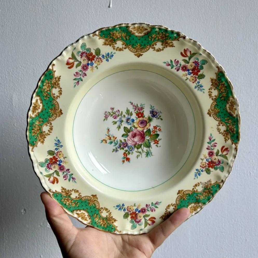 Lot de 6 assiettes creuses anciennes dépareillées