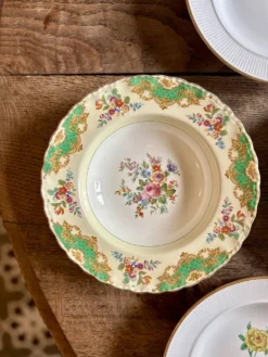 Lot de 6 assiettes creuses anciennes dépareillées