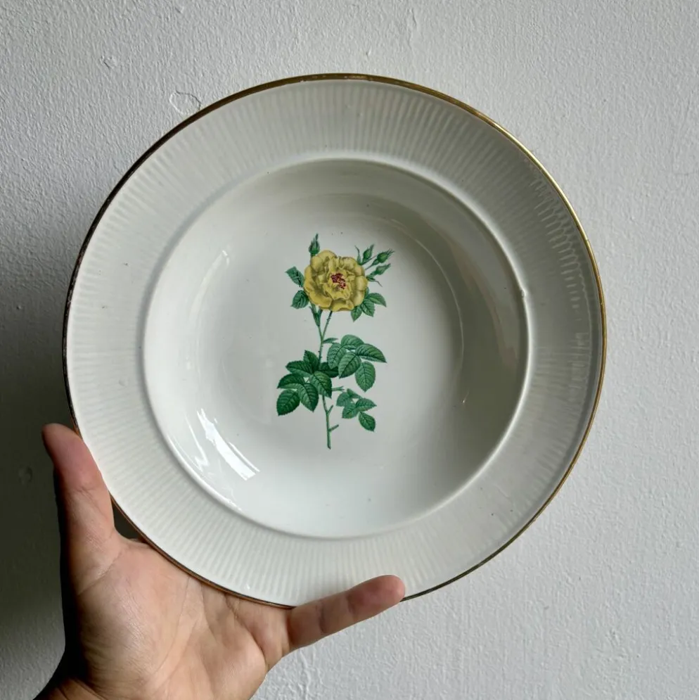 Lot de 6 assiettes creuses anciennes dépareillées