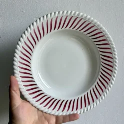Lot de 6 assiettes creuses anciennes dépareillées (L4)