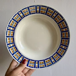 Lot de 6 assiettes creuses anciennes - Robinson de Badonvillier