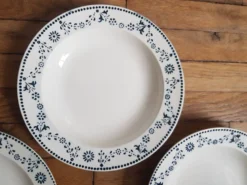 Lot de 4 assiettes creuses badonviller