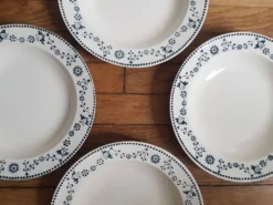 Lot de 4 assiettes creuses badonviller