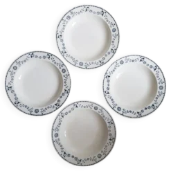 Lot de 4 assiettes creuses badonviller