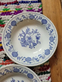 Lot de 5 assiettes creuses Blue Onion