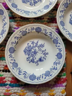 Lot de 5 assiettes creuses Blue Onion