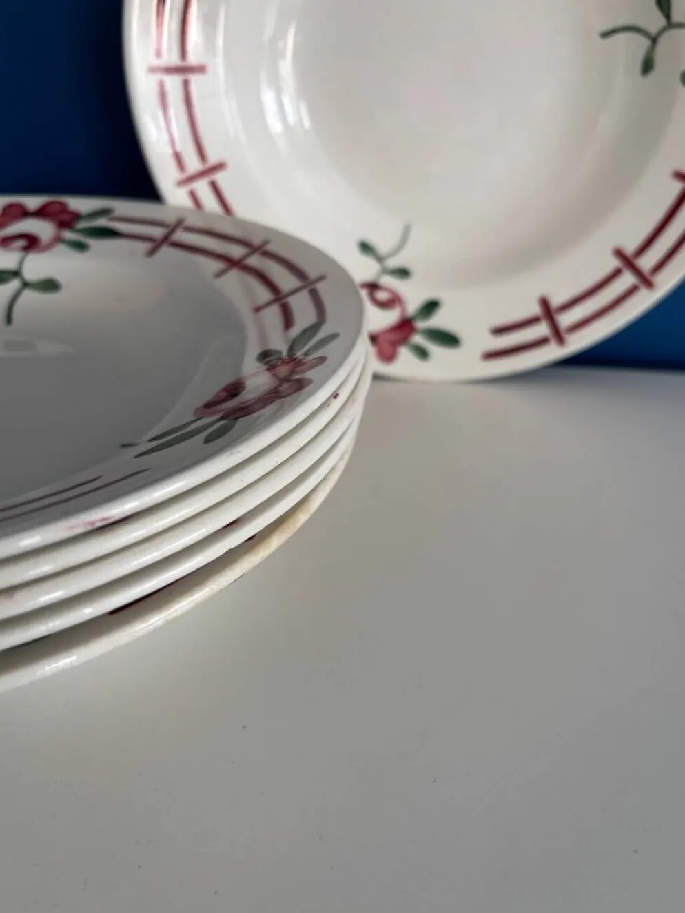 Lot de 6 assiettes creuses “Castille” - Sarreguemines