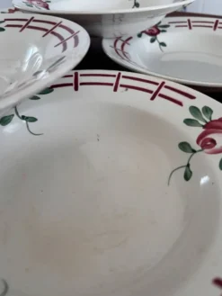 Lot de 6 assiettes creuses “Castille” - Sarreguemines