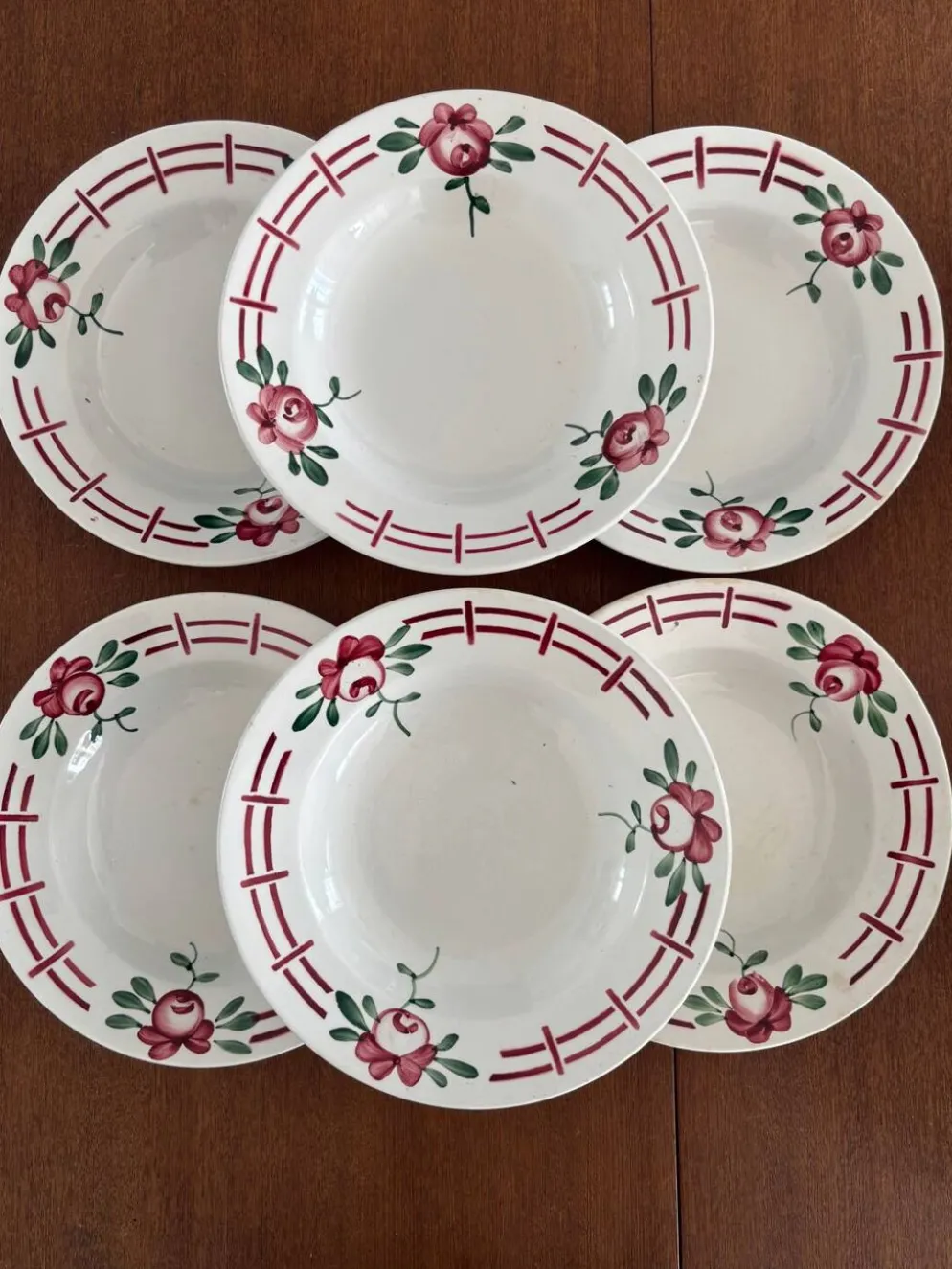 Lot de 6 assiettes creuses “Castille” - Sarreguemines