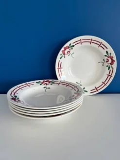 Lot de 6 assiettes creuses “Castille” - Sarreguemines