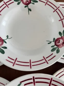 Lot de 6 assiettes creuses “Castille” - Sarreguemines