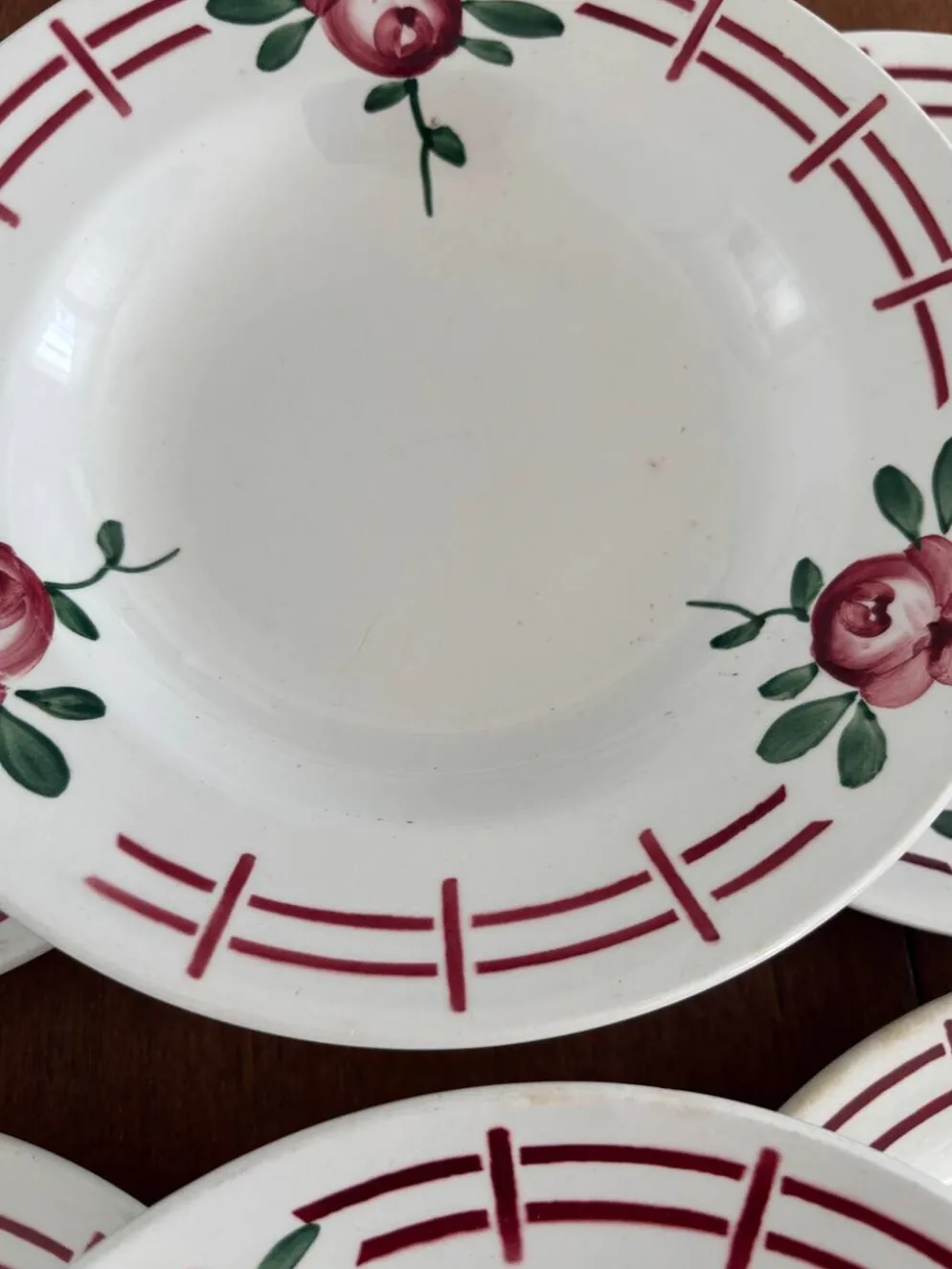Lot de 6 assiettes creuses “Castille” - Sarreguemines