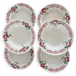 Lot de 6 assiettes creuses “Castille” - Sarreguemines