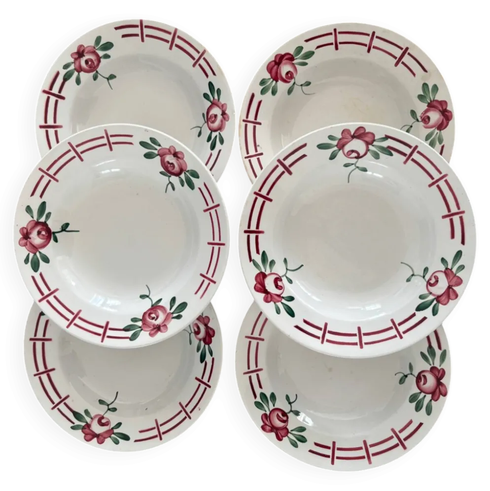 Lot de 6 assiettes creuses “Castille” - Sarreguemines