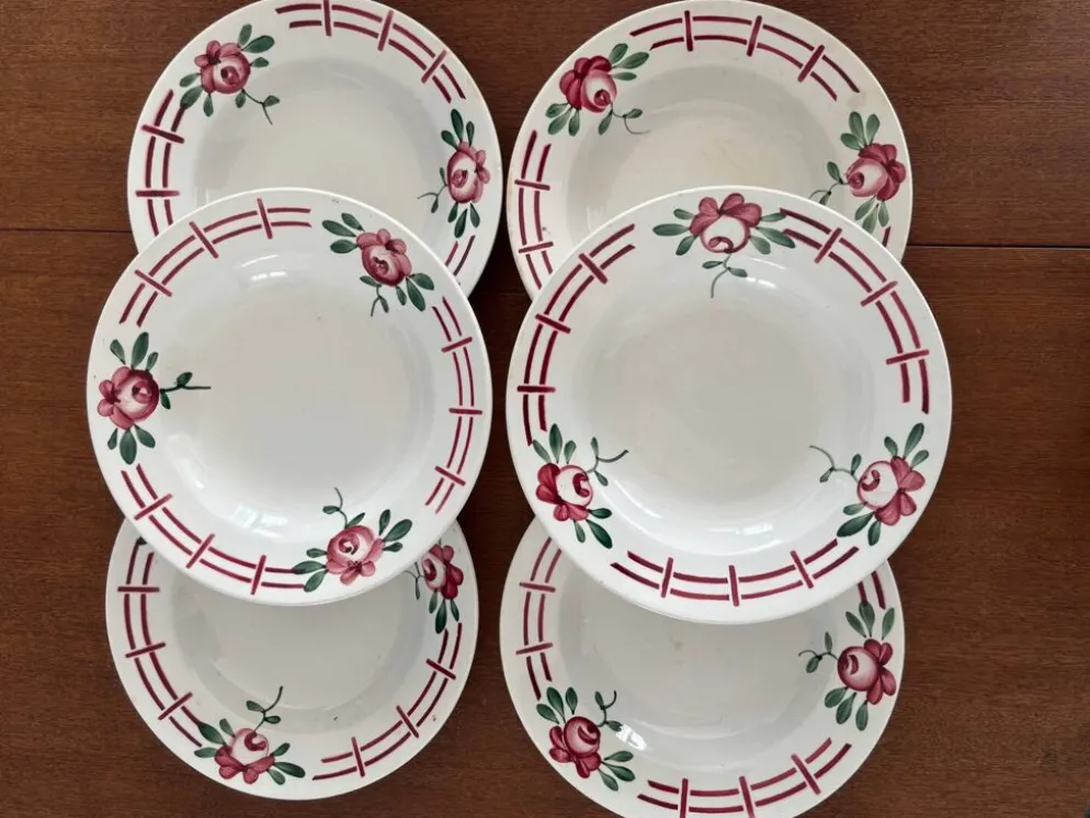 Lot de 6 assiettes creuses “Castille” - Sarreguemines