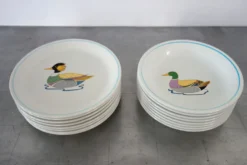 Lot de 8 assiettes creuses Ceraminter Italie
