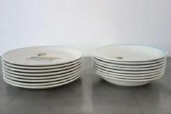 Lot de 8 assiettes creuses Ceraminter Italie
