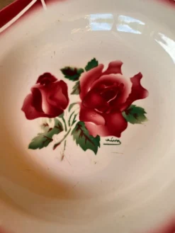 Lot de 2 assiettes creuses Digoin & Sarreguemines modèle 