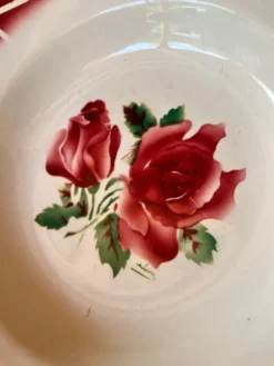 Lot de 2 assiettes creuses Digoin & Sarreguemines modèle 