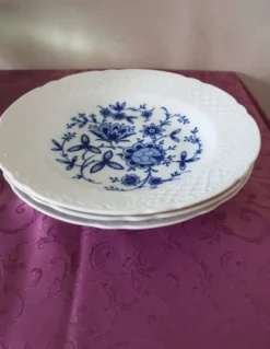 Lot de 3 assiettes creuses, Echt Cobalt Germany