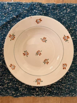 Lot de 4 assiettes creuses en céramique