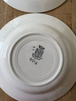 Lot de 4 assiettes creuses en céramique