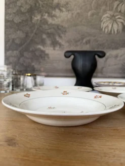 Lot de 4 assiettes creuses en céramique