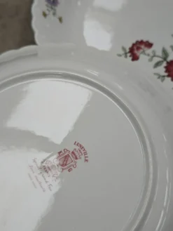 Lot de 6 assiettes creuses KG Lunéville Service Fleurs des Indes