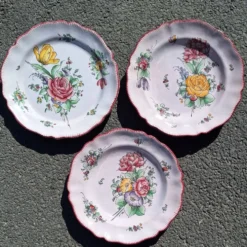 Lot de 3 assiettes creuses Roullet Roneleau Angoulême