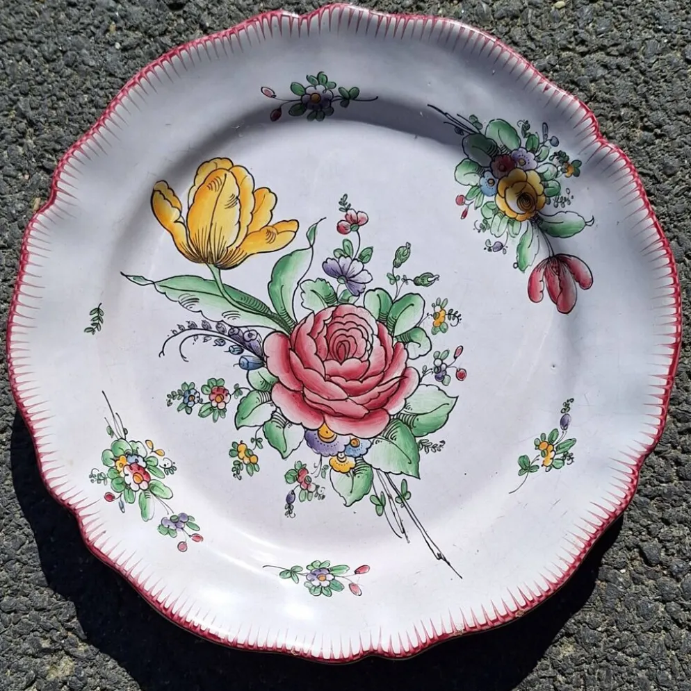 Lot de 3 assiettes creuses Roullet Roneleau Angoulême