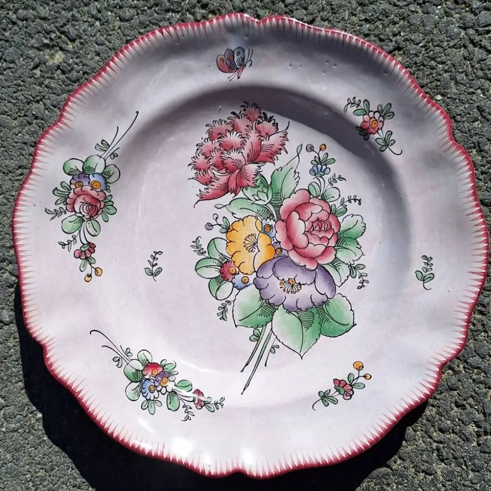 Lot de 3 assiettes creuses Roullet Roneleau Angoulême