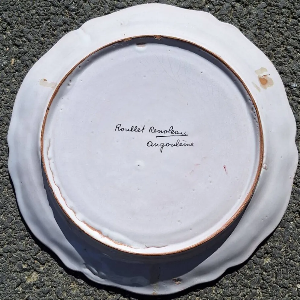 Lot de 3 assiettes creuses Roullet Roneleau Angoulême